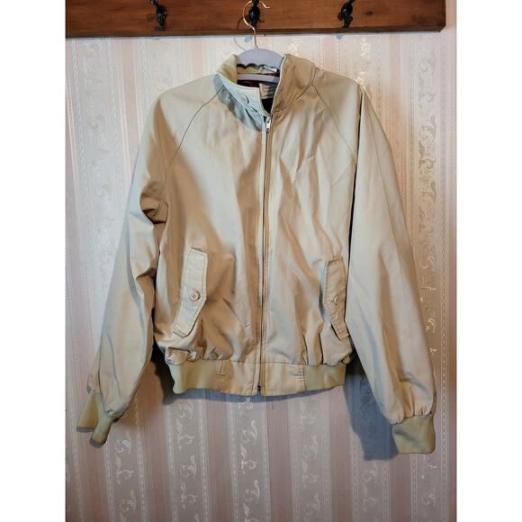 Vintage Anderson Little Harrington Jacket 42 Beige Plaid Lined Classic Coat - Picture 1 of 11